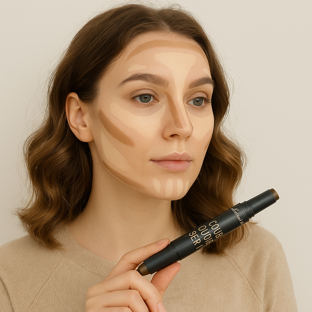 Bastão Contorno 3D - Iluminador e Sombra Facial