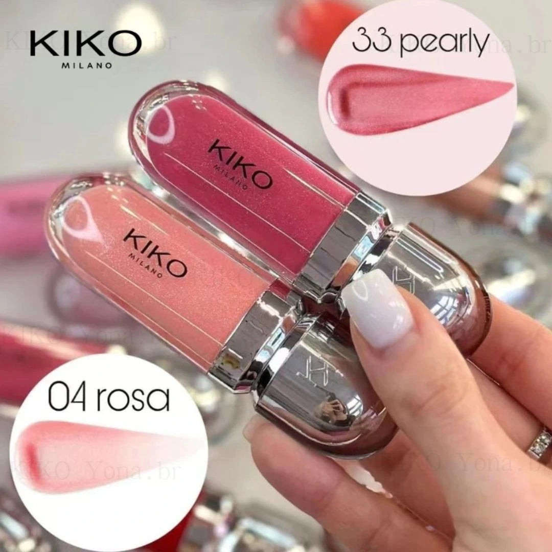 Kiko 3D Hydra Lipgloss 6,5 ml – Gloss Hidratante Efeito 3D