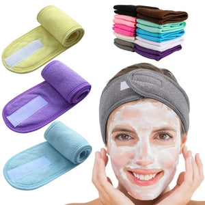 Kit 5 Faixas Atoalhadas - Maquiagem e Skincare