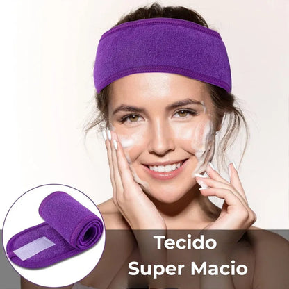 Kit 5 Faixas Atoalhadas - Maquiagem e Skincare