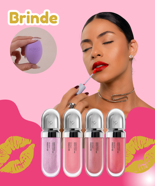 Kiko 3D Hydra Lipgloss 6,5 ml – Gloss Hidratante Efeito 3D