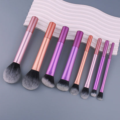 Kit 8 Pincéis Maquiagem Profissional com Estojo
